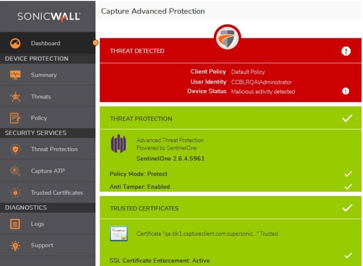 Screenshot_1 SonicWall Capture Client